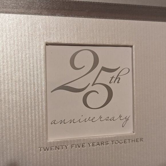 C.R. Gibson Silver 25 years anniversary Deluxe Photo Album Book Scrapbook - Picture 4 of 11